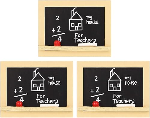 Miniatura 1 de 3 juegos de casa de muñecas en miniatura a escala 1:12, pizarra, pizarra escolar, accesorios para casa de muñecas, juego de casa de juguetes con