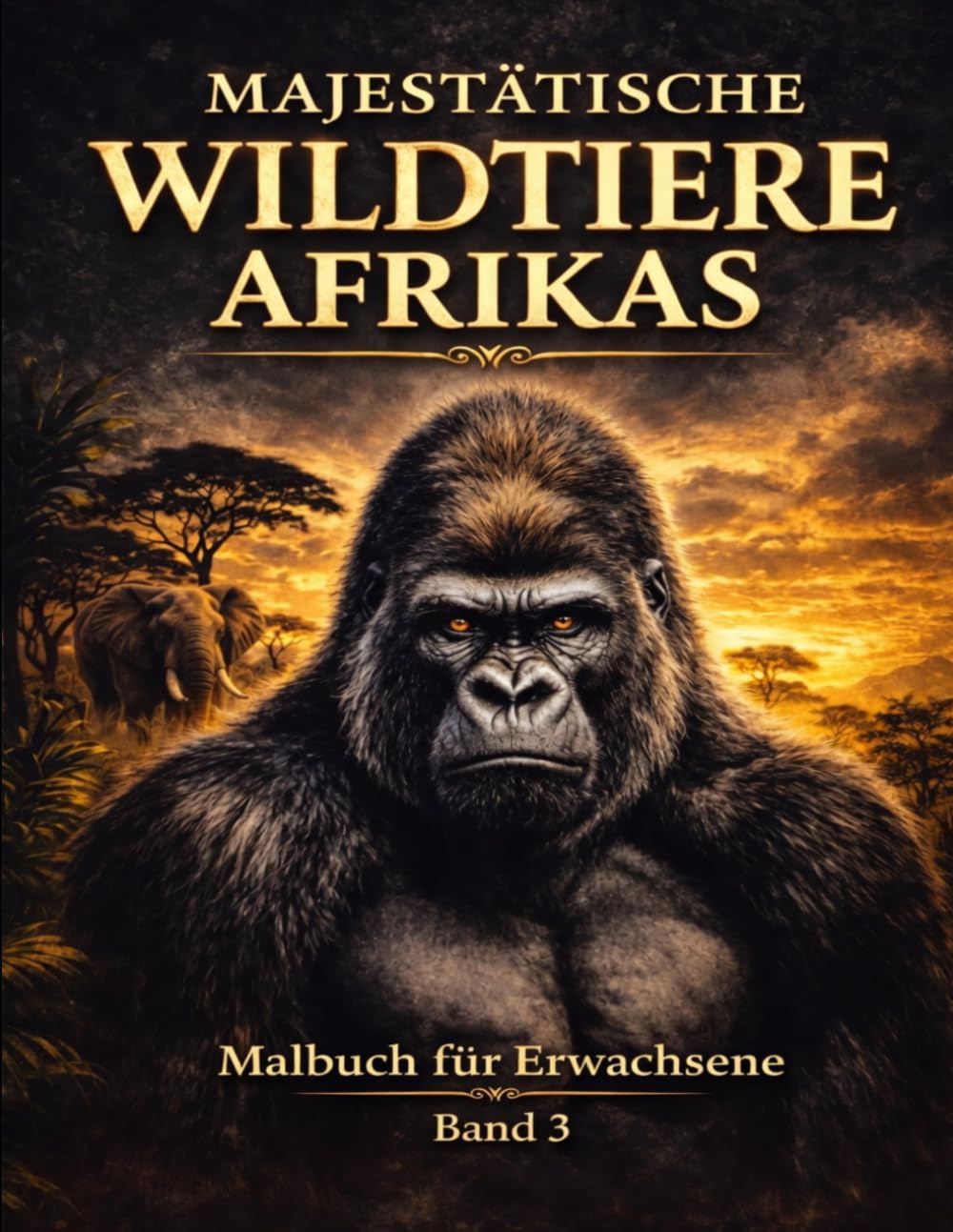 Malbuch für Erwachsene: Majestätische Wildtiere Band 3: 52 entspannende Tier- und Naturmotive zum Ausmalen | Anti Stress Malbuch für Erwachsene