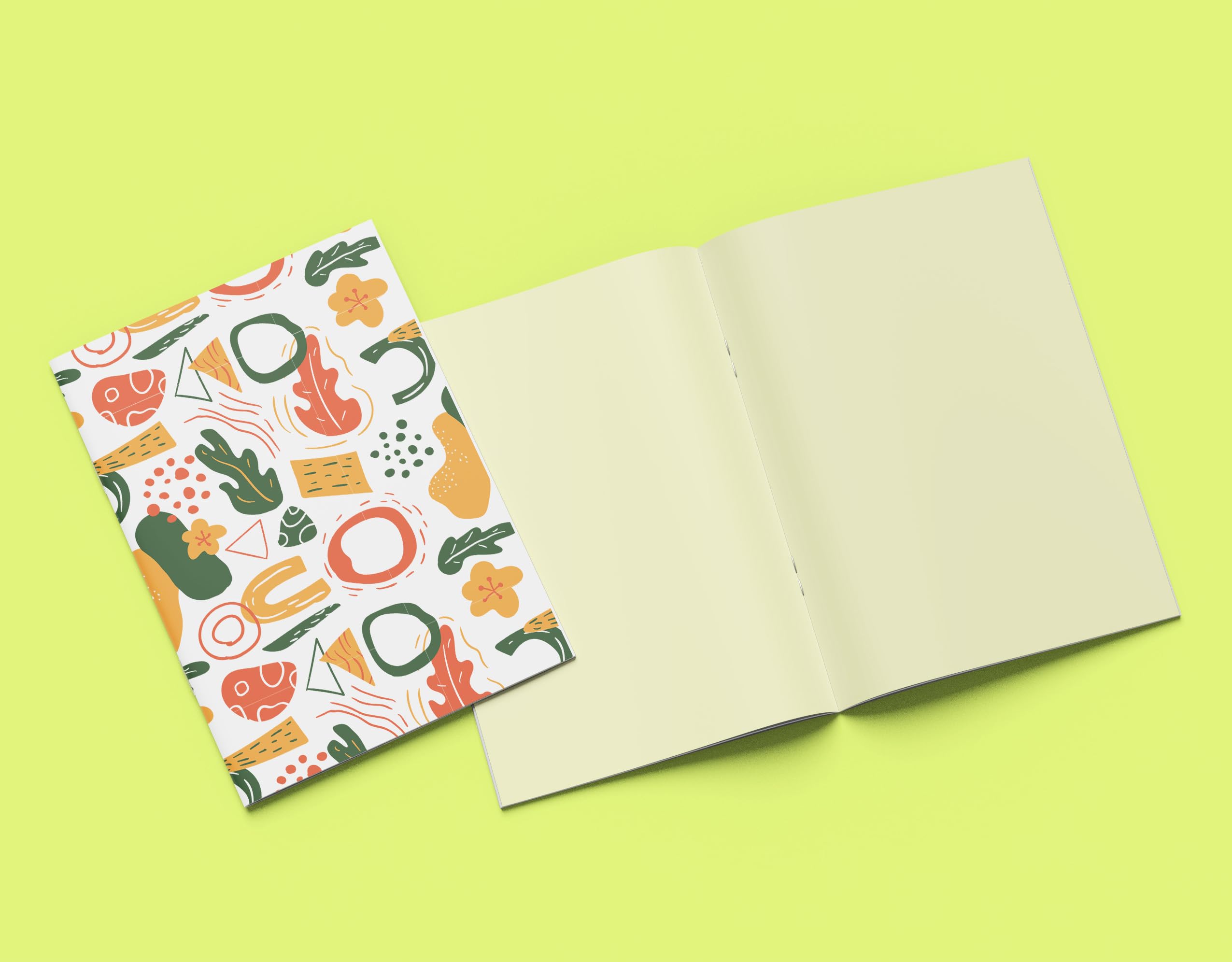 Boho - 3'lü Çizgisiz Defter Seti 4, 14x21 cm, A5 Boyut
