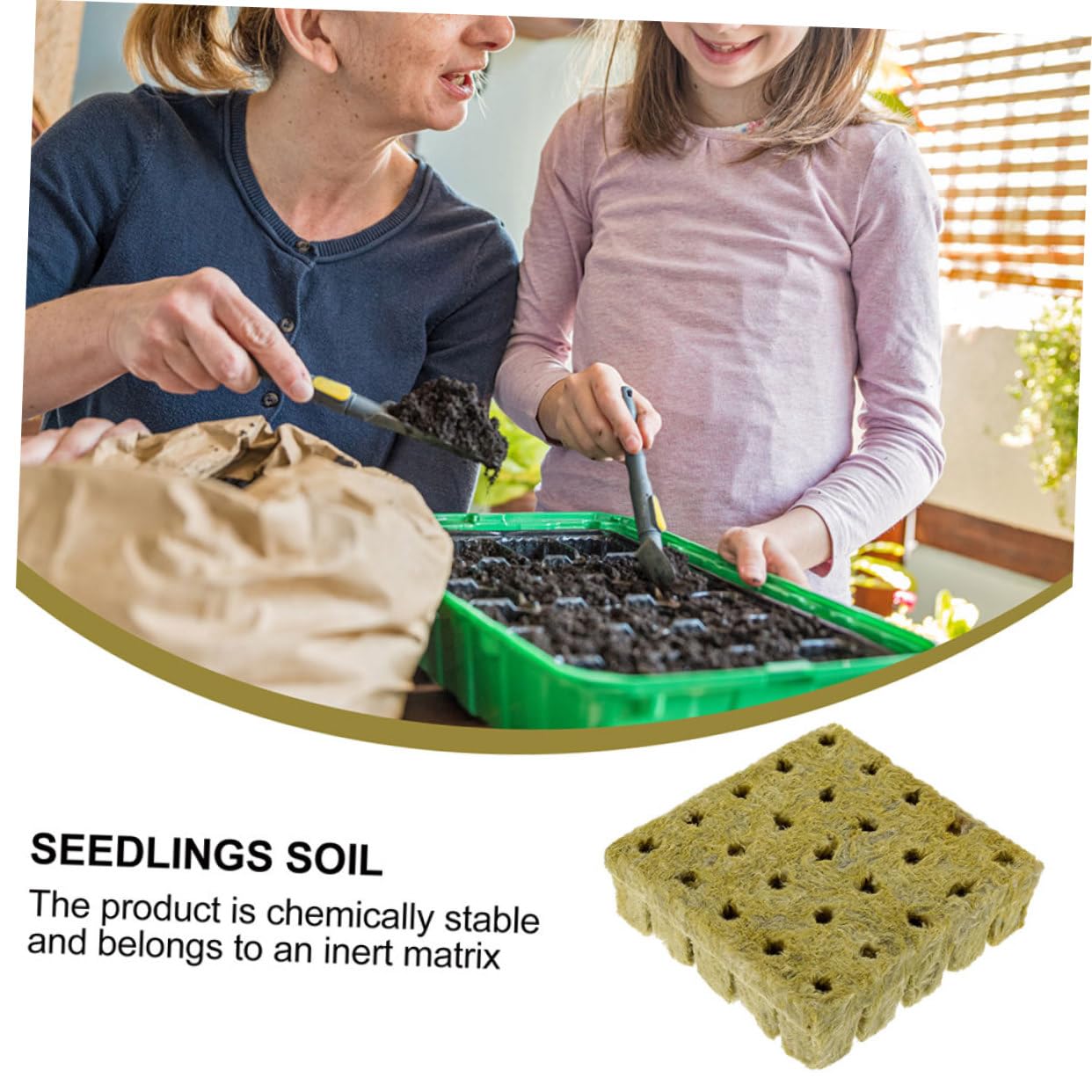 ifundom 2 Series Cubos De Crecimiento Hidropónico Bloques De Propagación para Esquejes Material Y Transpirable para Jardinería Plantas 50 Piezas*2
