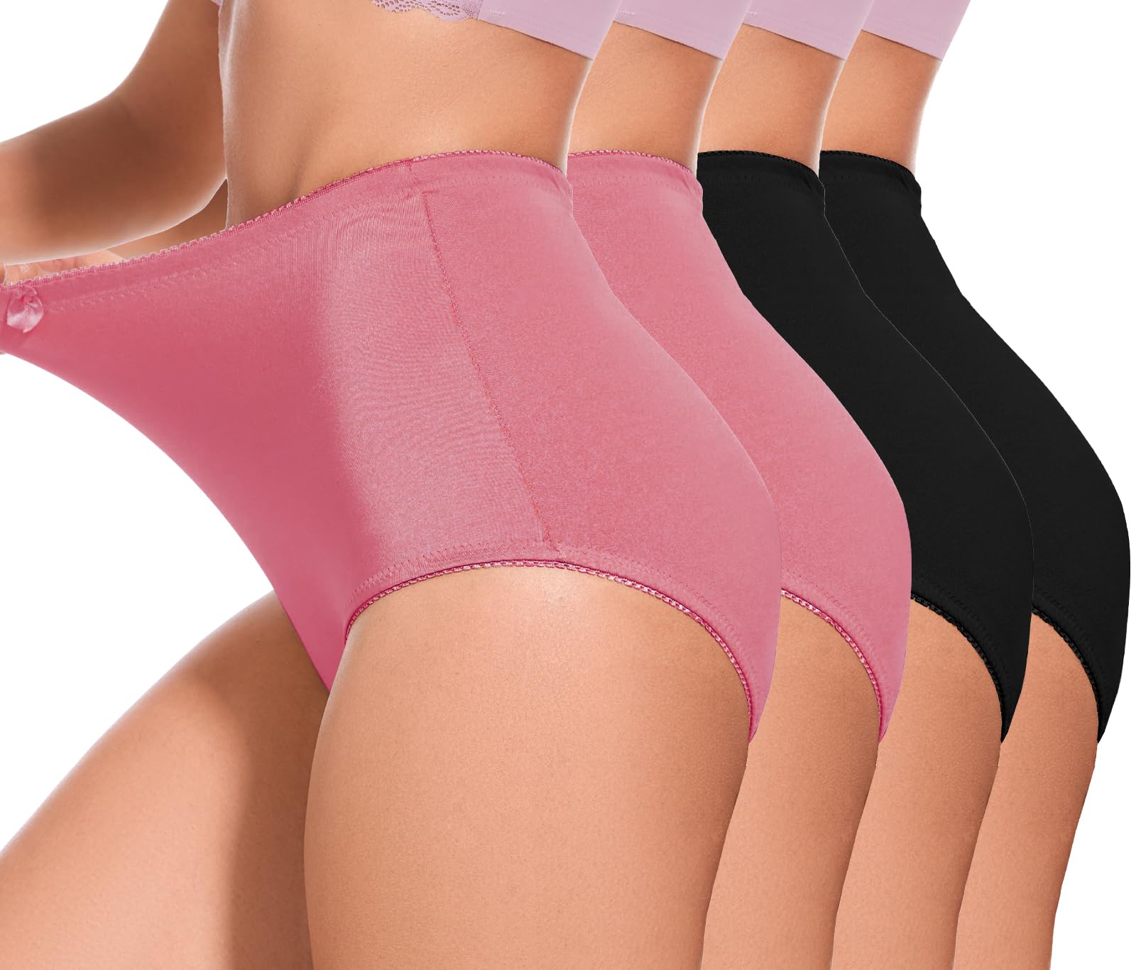 4Pack High-Waist Tummy Control Girdle Panties