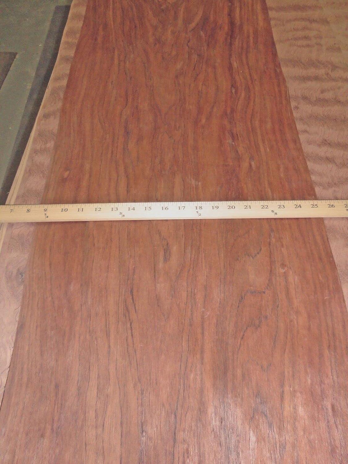 Etimoe African Wood Veneer 17" x 113" raw no Backing 1/42" Thickness AA Grade