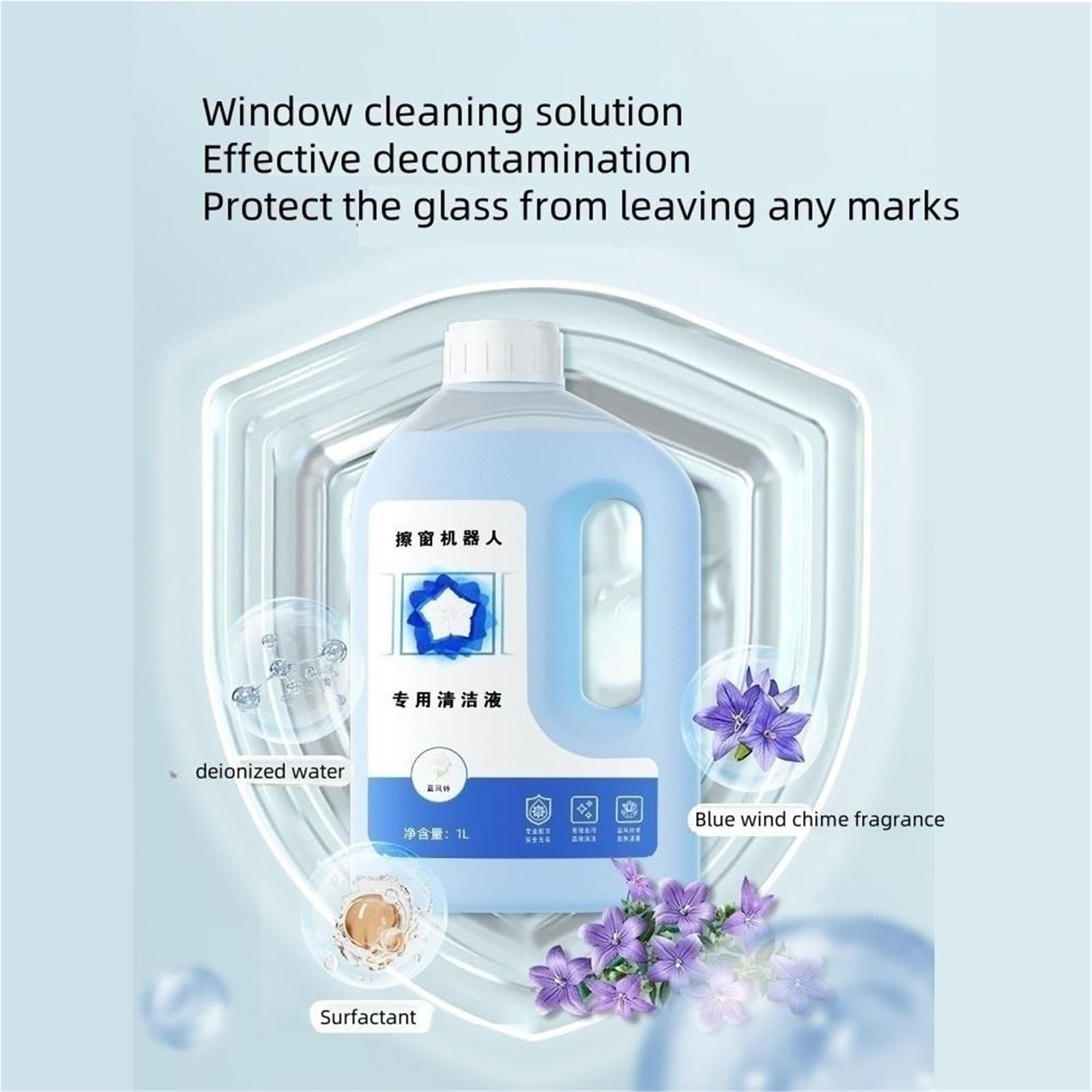Fensterreinigungslösung, kompatibel mit ECOVACS WINBOT W1/W1S PRO/ W1 PRO/ W2 OMNI/W2 PRO/W2 PRO OMNI/WINBOT MINI HA11(2460ml)
