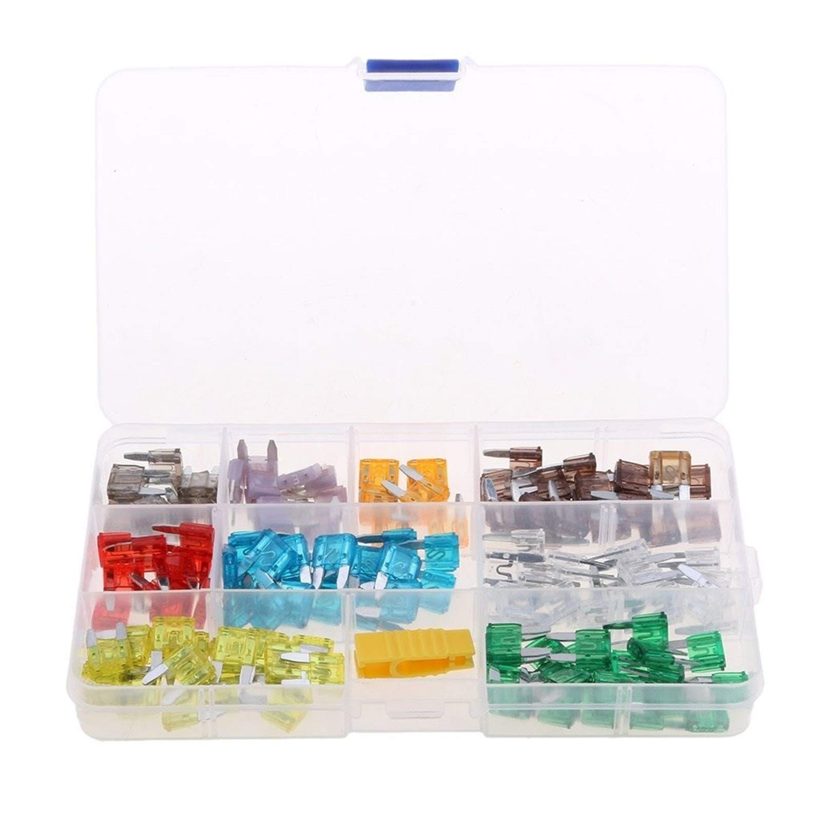 140 Pezzi Assortiti Mini fusibili a Lama per Camion per Auto con estrattore (2/3/5/7.5/10/15/20/25/30/35/40 AMP)