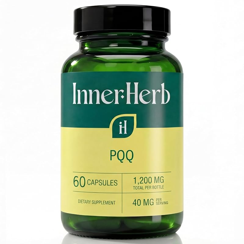 InnerHerb Suplemento de PQQ 20 mg 60 cápsulas veganas