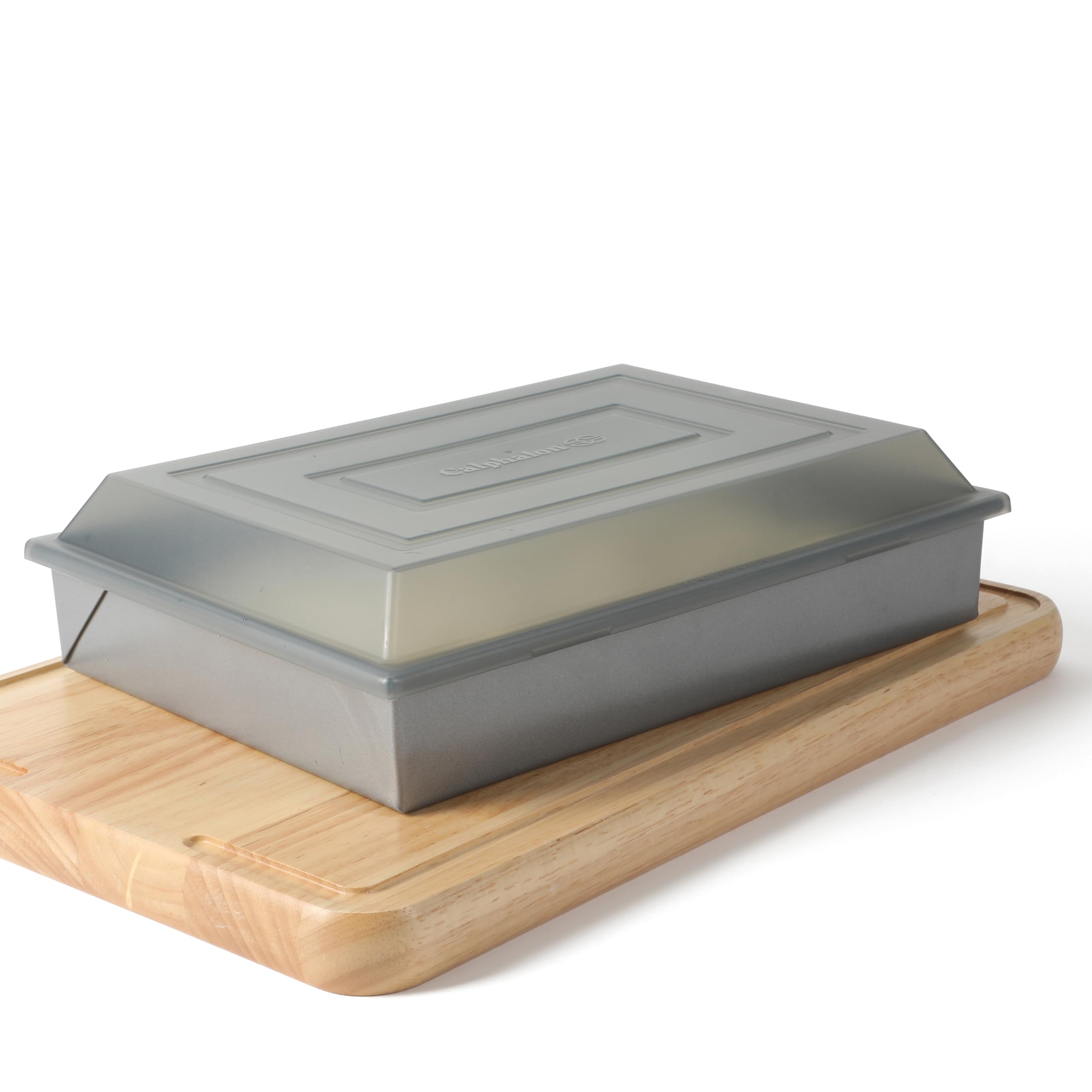 Calphalon Titan Commercial Quality Natural Aluminum PFA Free Nonstick 13 x 9 Inch Cake Pan W/Lid — view 5