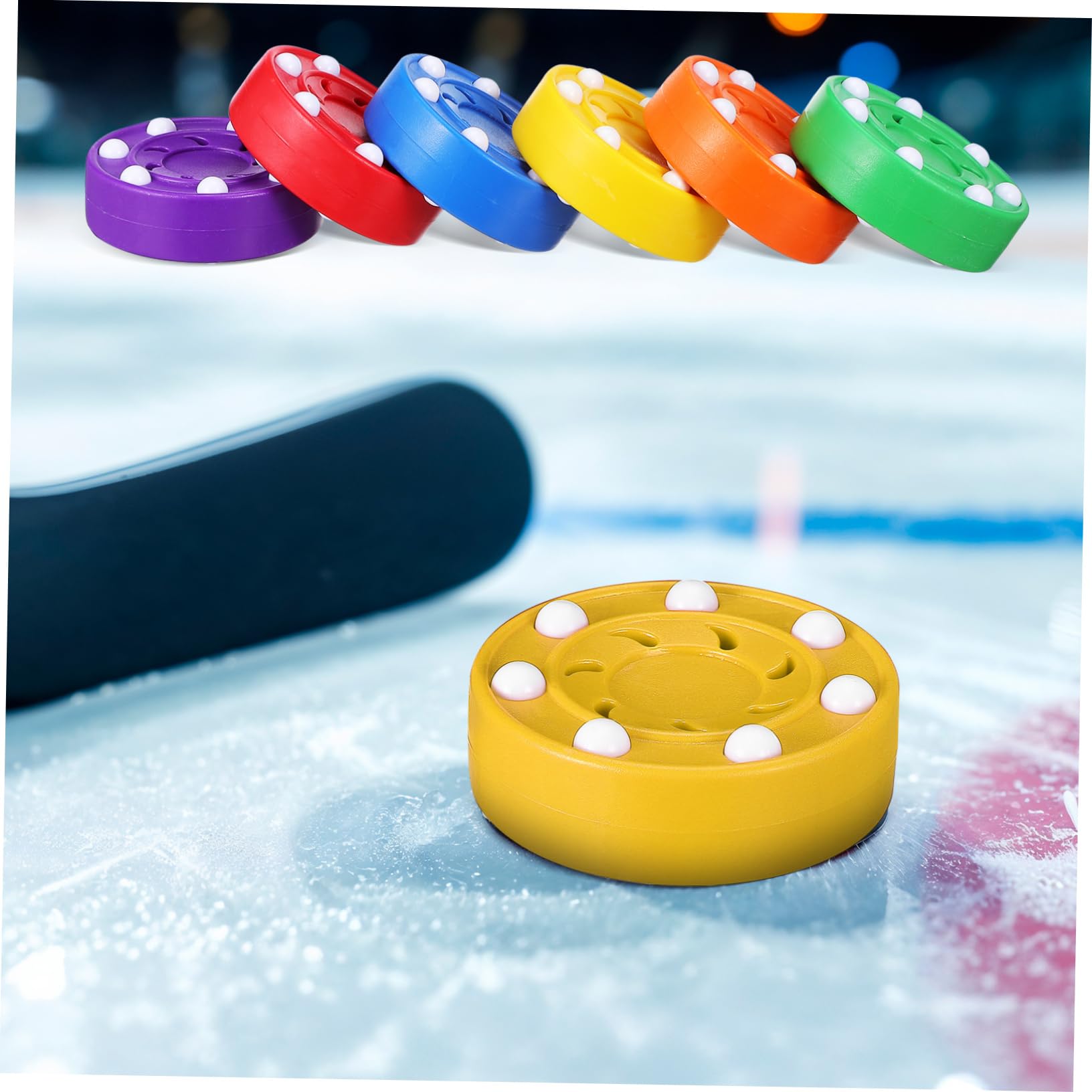 VANZACK Plastik Hockeypucks 6 Stück aus ABS für Training und Übung