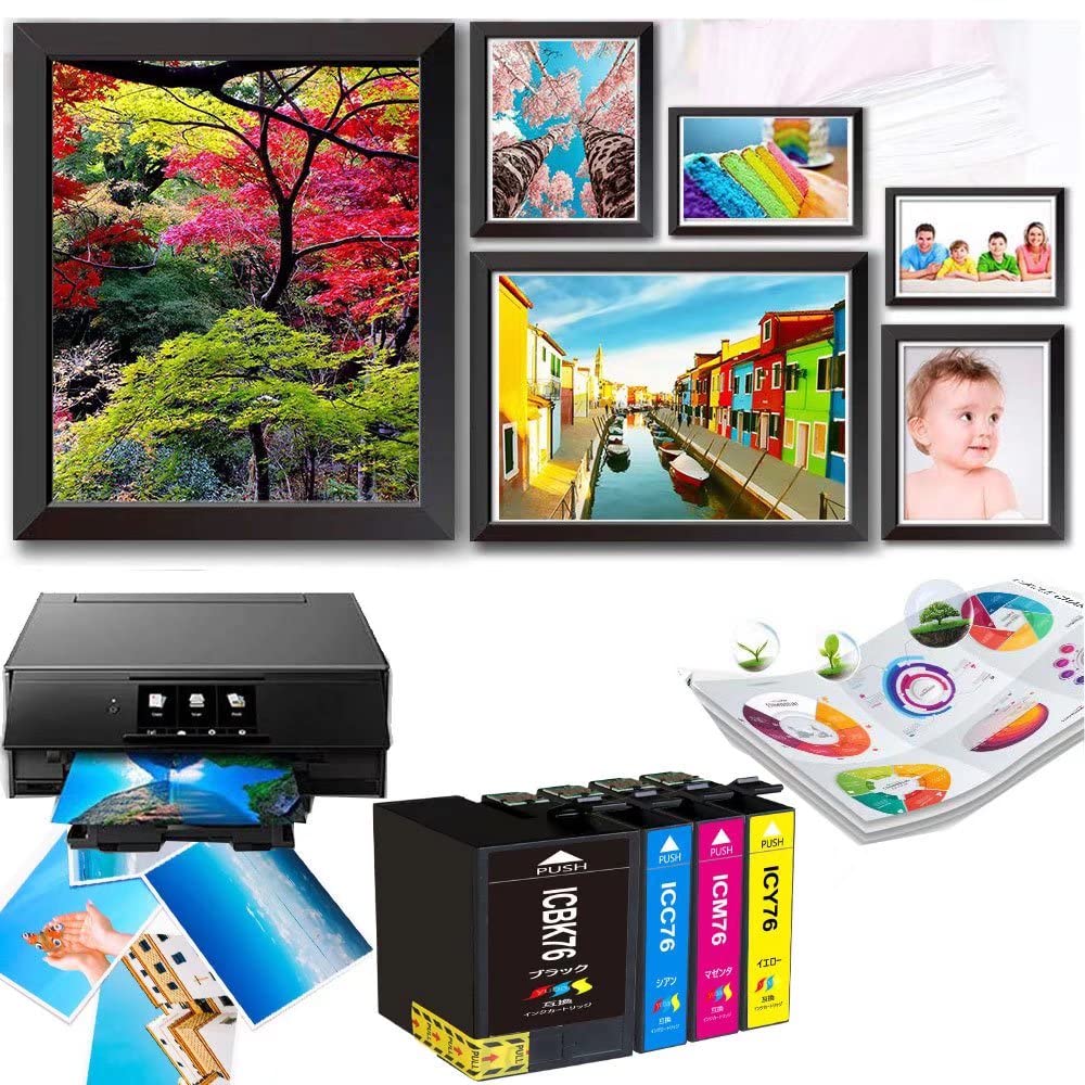 Amazon.co.jp: EPSONエプソン IC76 互換インクカートリッジIC76-BK