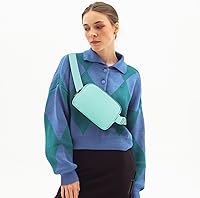 Vista 134 de Riñonera cruzada para mujeres y hombres, bolsa para cinturón para senderismo con correa ajustable, riñonera para correr, entrenamiento, deportes