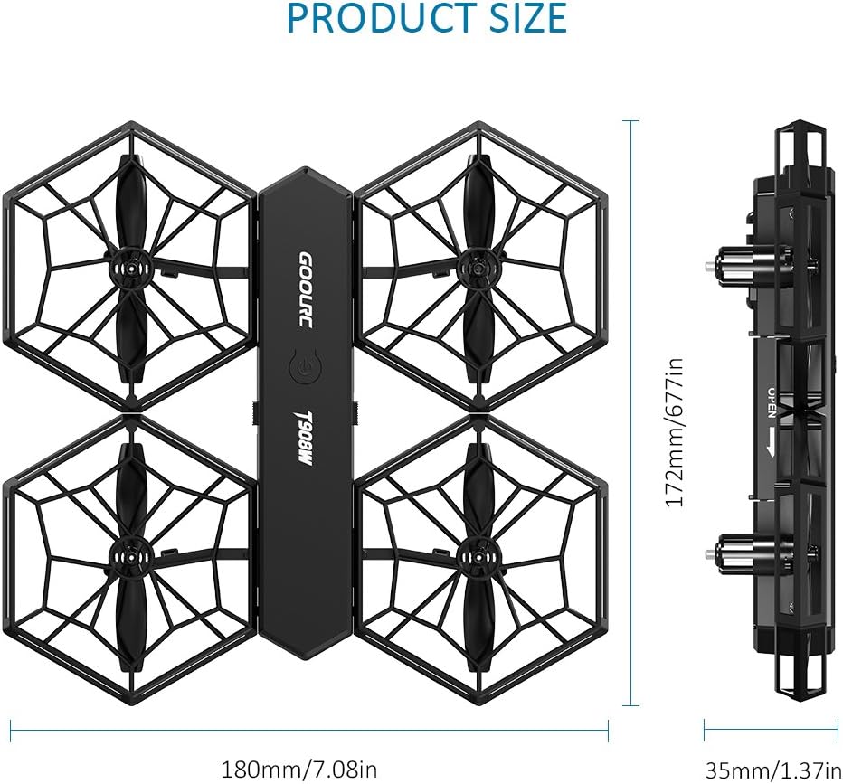 GoolRC T908W drone demonstrating altitude hold feature