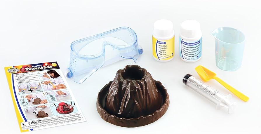 Brainstorm Toys Erupting Volcano Lab – STEM Science Kit to Create