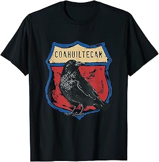 Coahuiltecan American Indian Tribe Raven Interstate Badge T-Shirt