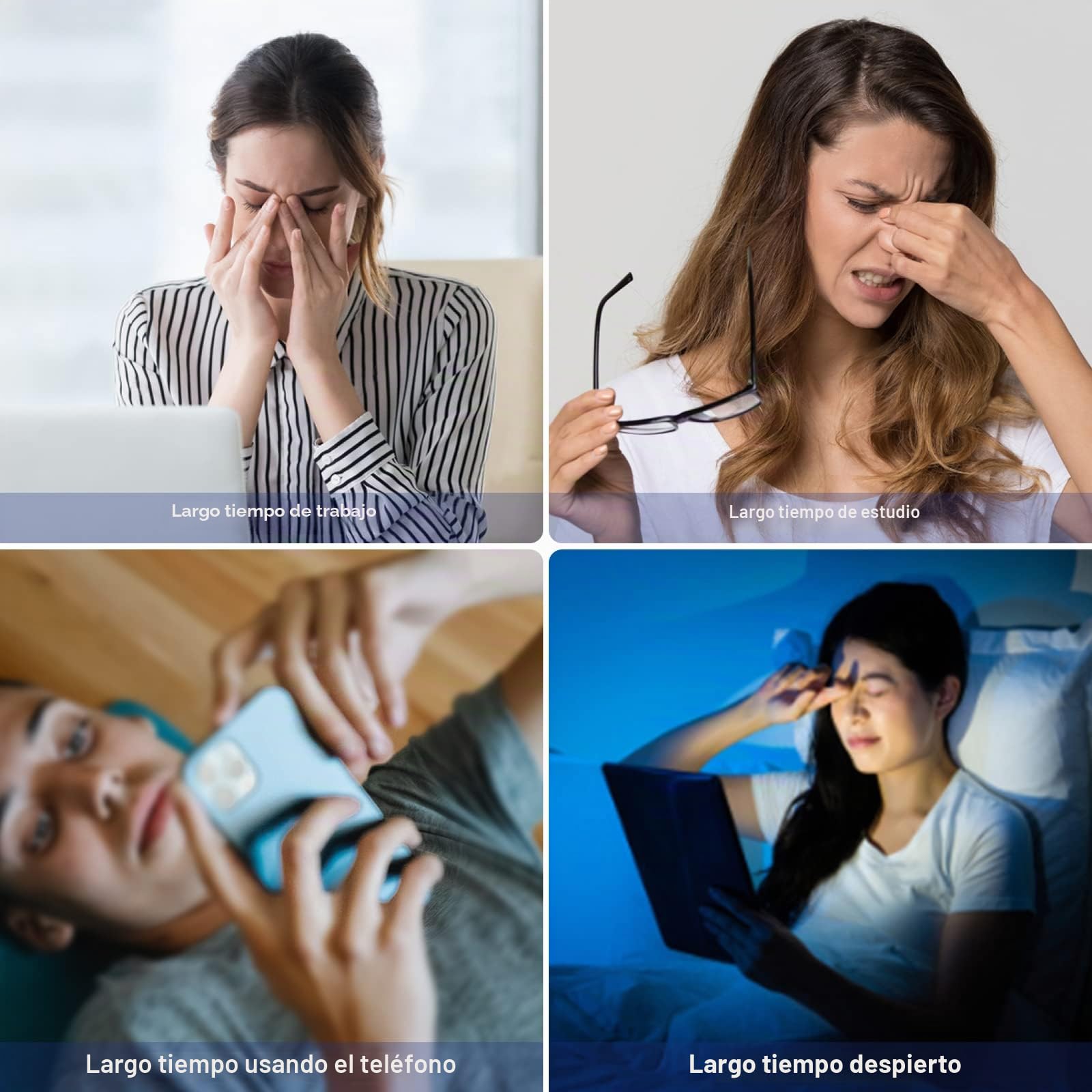 Mafiti Masajeador de ojos con calor, compresión de aire mejorada con música Bluetooth recargable terapia ocular masajeador para aliviar la tensión ocular, ojeras, ojos secos, mejorar el sueño (Blanco)