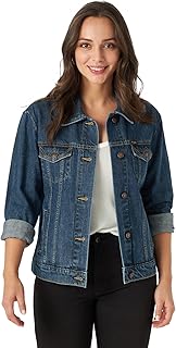 Sponsored Ad - Wrangler Women's Relaxed Fit Memory Maker Jean Jacket