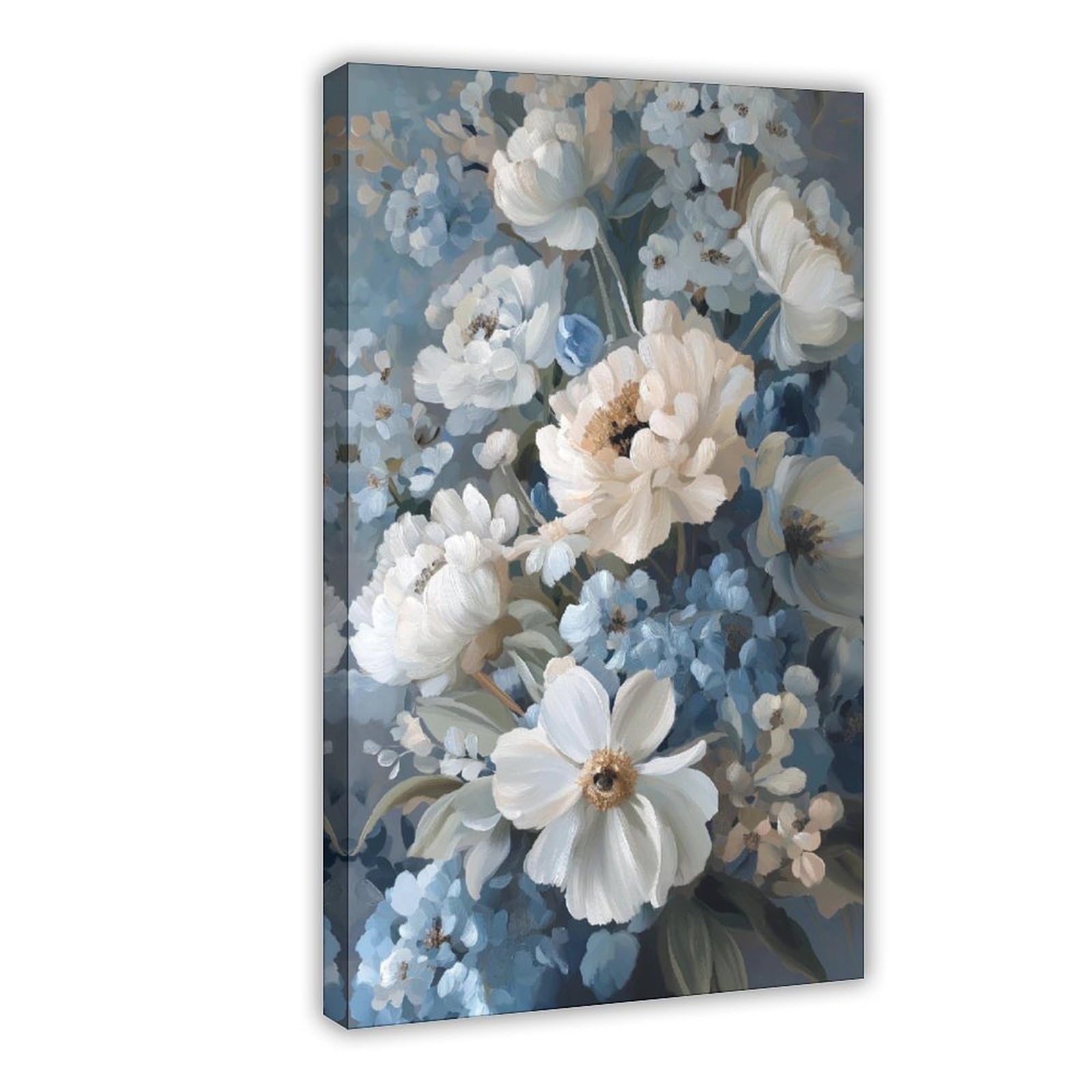 MRYCQ Blue Southwest Floral Poster Canvas Poster for Home Decor Gift