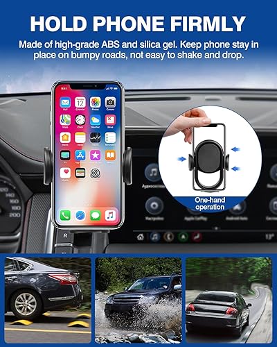 Vista 125 de Autorder Soporte de teléfono de automóvil para Toyota C-HR CHR 2019-2022, soporte de teléfono con organizador de tablero, pantalla de 8 pulgadas