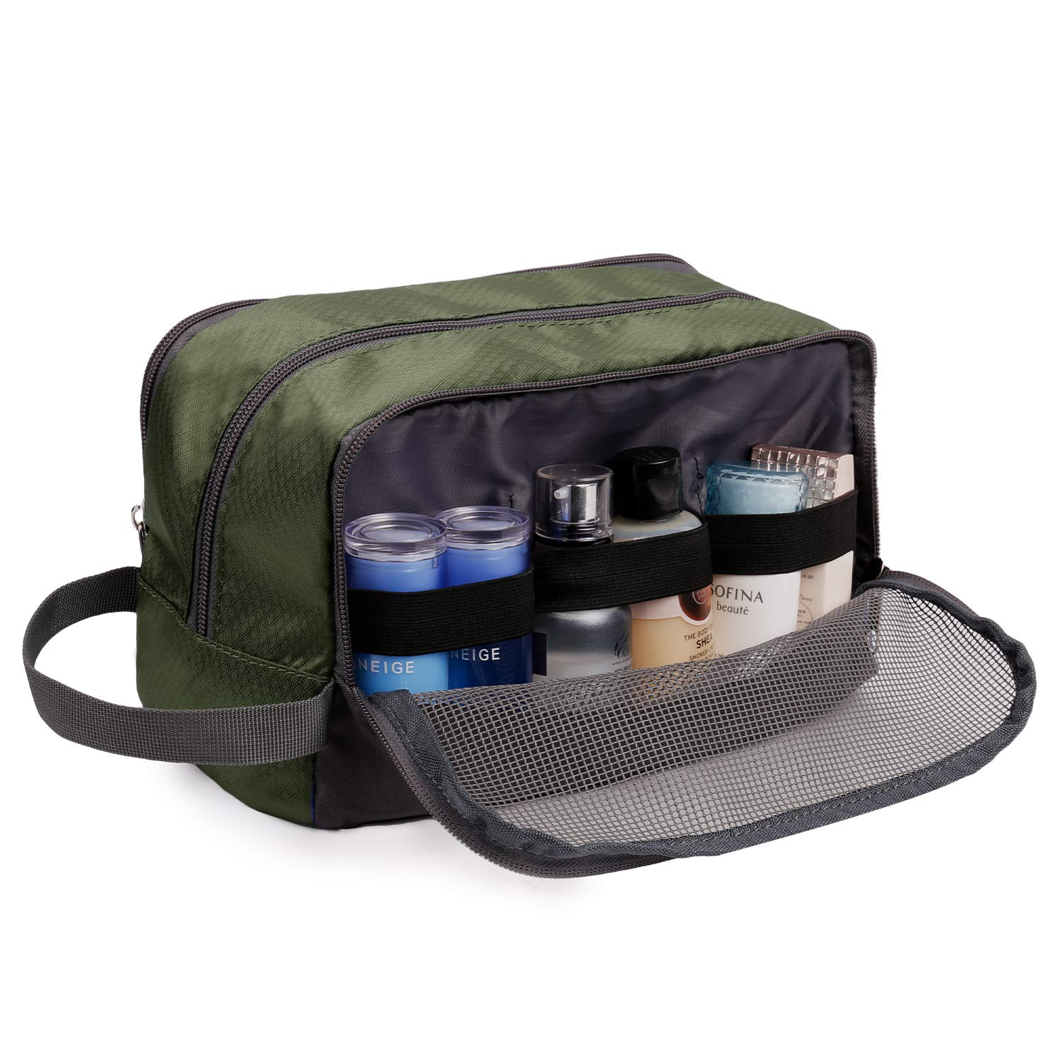 WANDF Astuccio da toilette da uomo da viaggio, borsa da bagno, accessori da viaggio, astuccio per trucco, da donna, organizzatori di servizi igienici