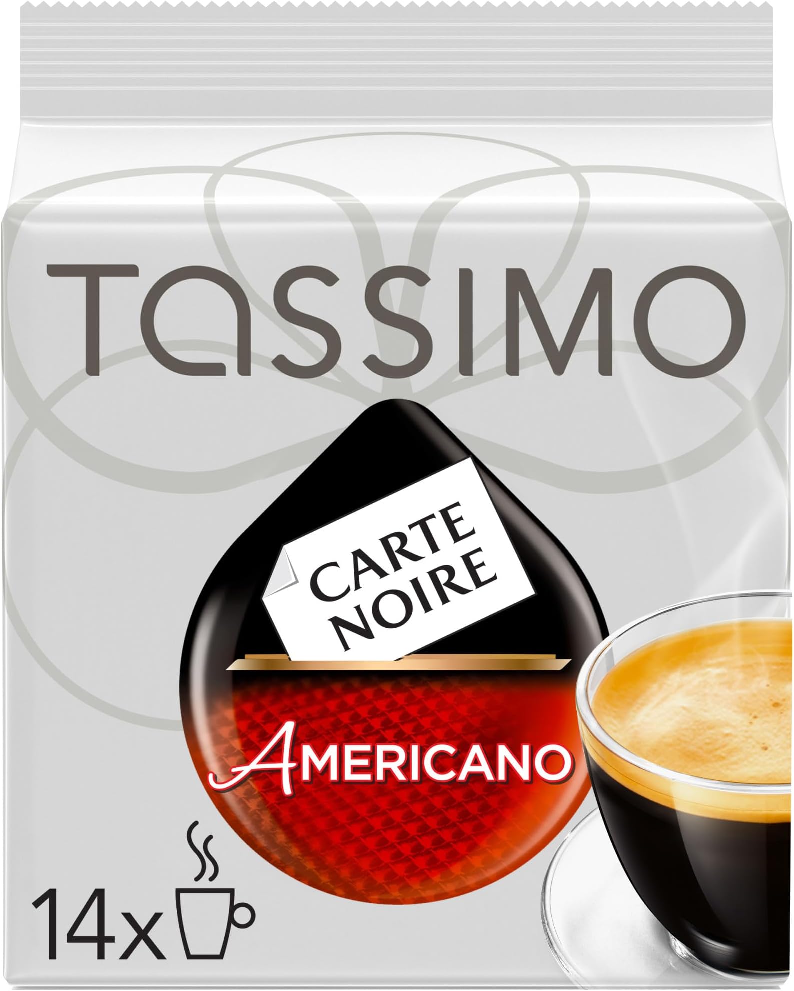Carte Noire Americano Coffee, Single Serve T-Discs, 14 T-Discs, 114G
