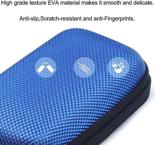 Miniatura 4 de Funda organizadora electrónica, paquete de 2 fundas portátiles para auriculares, bolsa de almacenamiento con clip de mosquetón de metal para cable