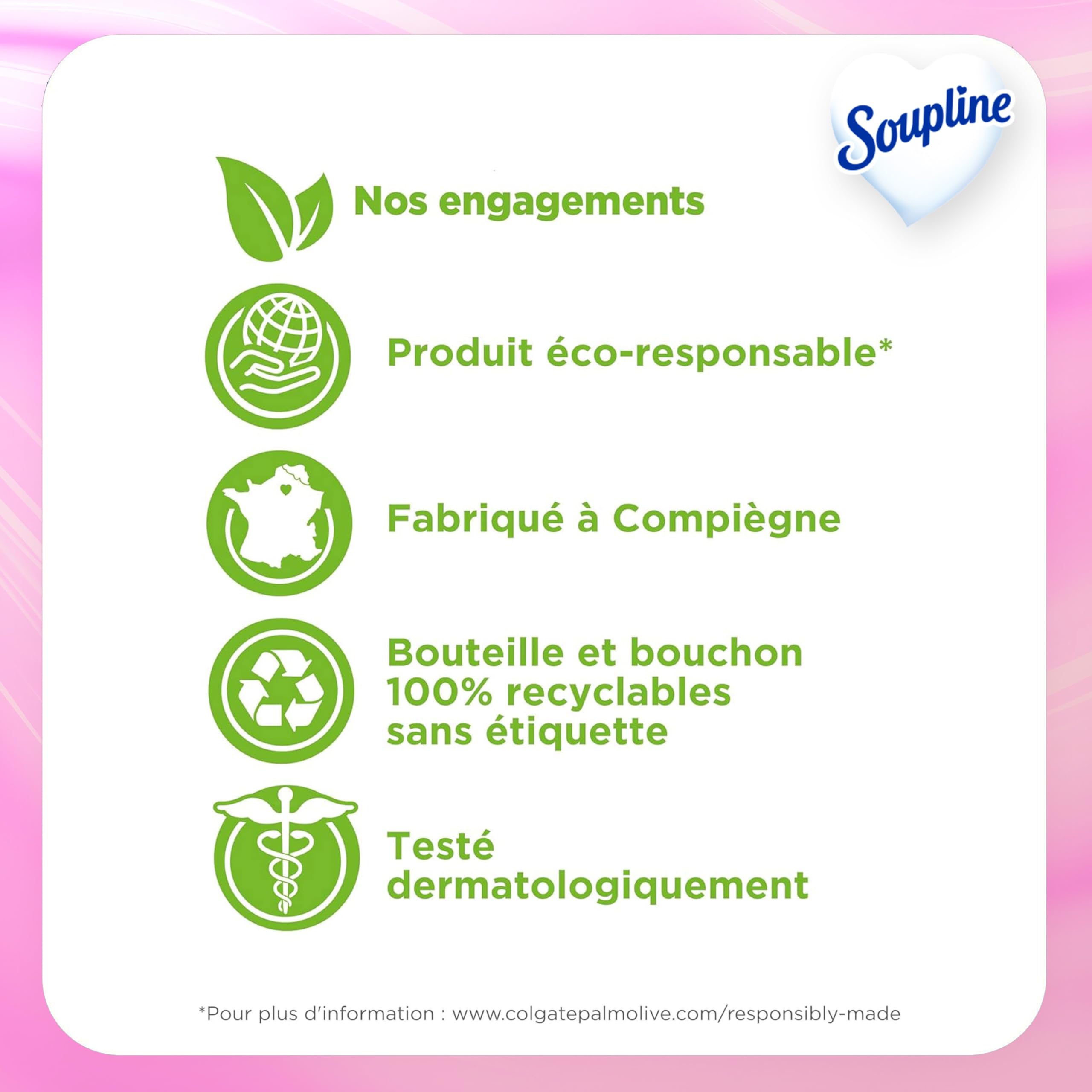 SOUPLINE Adoucissant Linge Hypoallergénique Concentré Senteur Amande Douce, Assouplissant Linge Formule Améliorée pour Plus de Douceur*, Assouplissant Textile Liquide, Soupline Lot de 3x1,35L