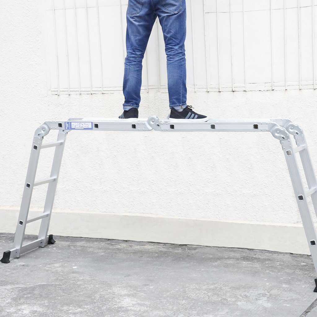 Equal 15 Ft Aluminium Ladder - Foldable & Heavy Duty -7