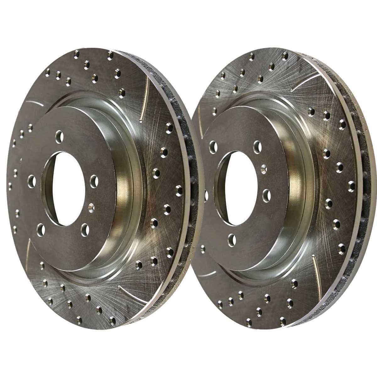 Power Stop JBR754XPR Evolution Drilled & Slotted Rotors -Front