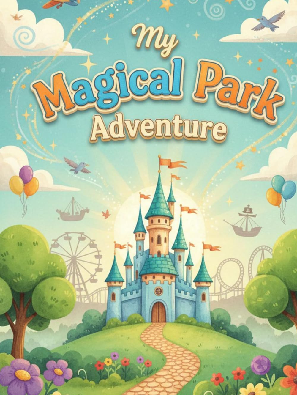 My Magical Park Adventure: Blue Edition: A Fun Travel Activity & Memory Book for Kids Filled With Coloring Pages, Vacation Prompts, Scavenger Hunts, Mazes