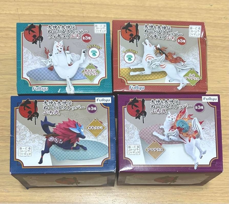 FuRyu 大神&大神伝 ぬーどるストッパー 3体セット 大神 ぬーどるストッパー フィギュア 3体セット 大神&大神伝