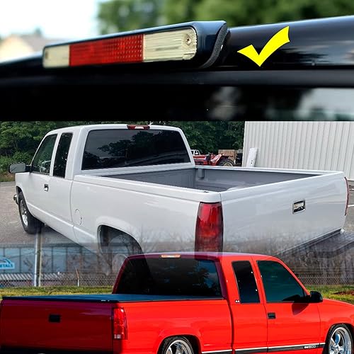 Miniatura 3 de Tercera luz de freno LED de repuesto para 1994 95 96 97 98 99 2000 OBS Chevy C1500 K1500 K2500 CK Extended Cab Trucks Red LED 3rd Brake Center