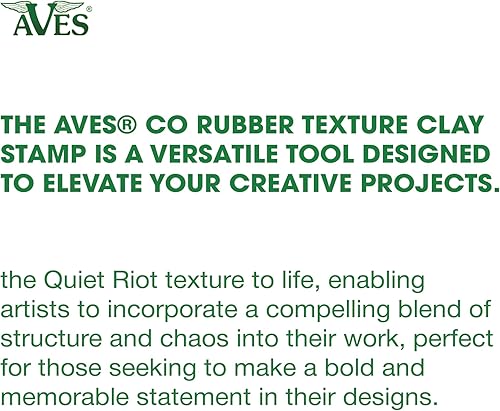 Miniatura 7 de AVES Co Sello de arcilla con textura de goma impresiona con los sellos Christi Friesen, textura de Van Gogh, uso con todo tipo de arcilla, papel y