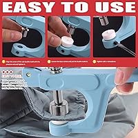 Vista 5 de Hilitchi Kit de 103 cierres de cuero, 6 colores de 0.492 in, broches de presión de metal, broches de botón de metal con alicates a presión