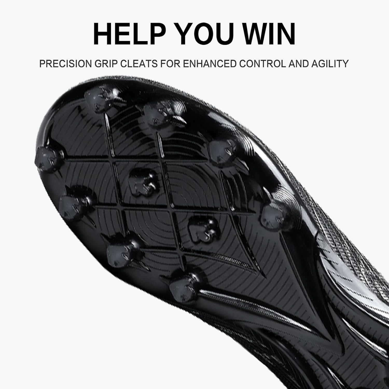 Unisex Soccer Cleats High Tops Lace Up Soccer Cleats Indoor Turf Soccer Shoes AG for Training Soccer