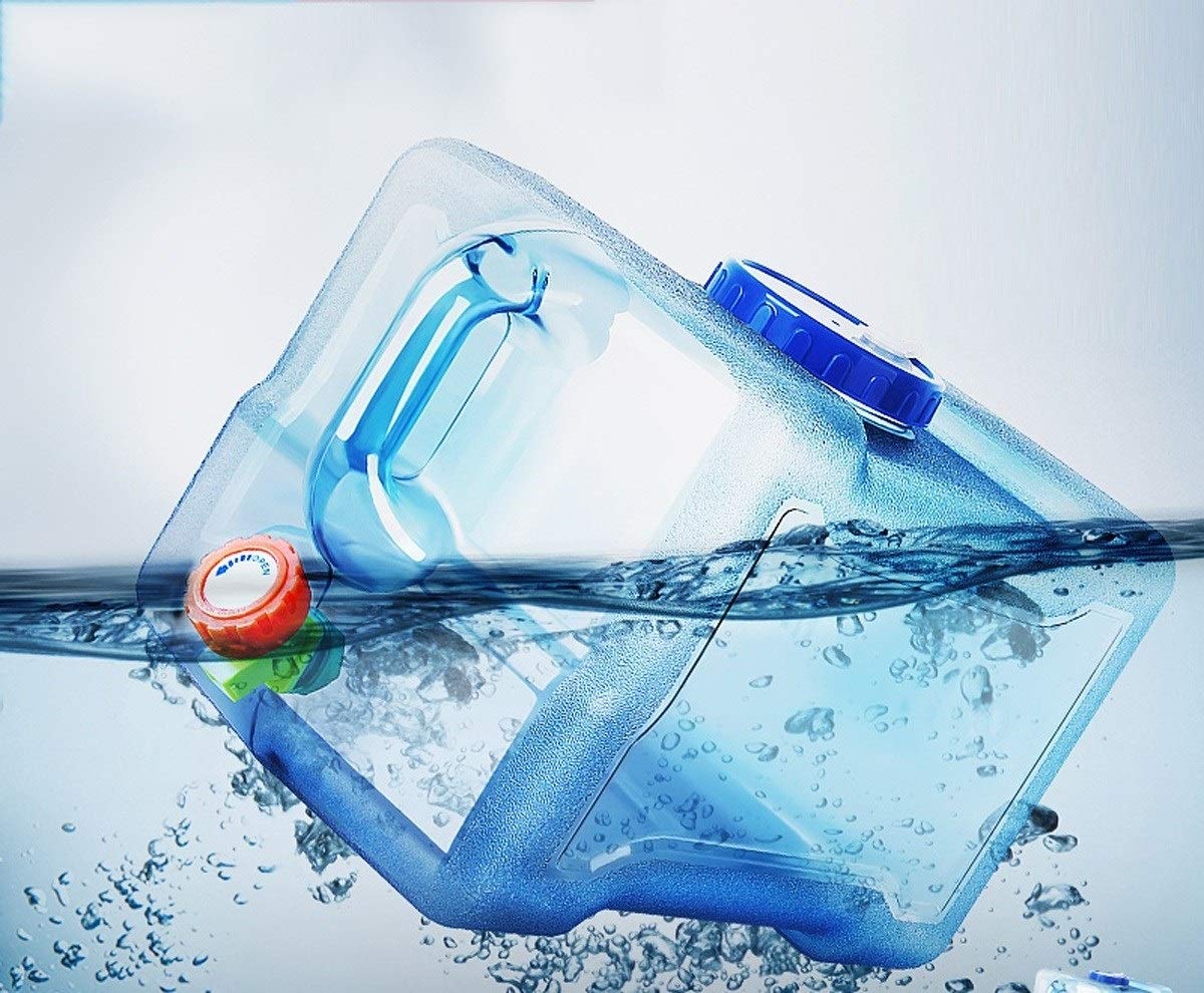 Jerrican Alimentaire 22L Réservoir d'eau en Plastique avec Robinet Bidon d'eau Sac d'eau Jerrican Alimentaire Parfait pour Le Bureau Camping Jus De Fruits Cocktails