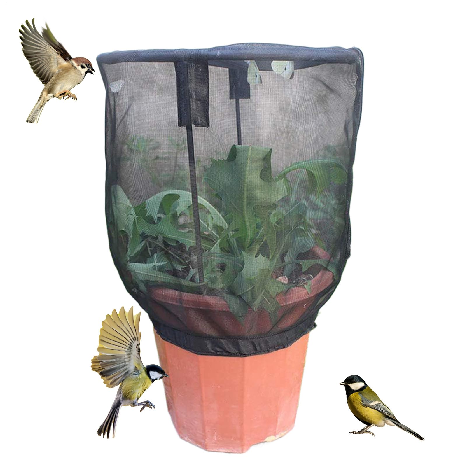 Netting for Garden Protection - Reusable Drawstring Gardening Protection,Garden Plant Netting - for Gardening Gardeners Family Friends Beginner Vegetable Plants Flower Plants Outdoor Indoor