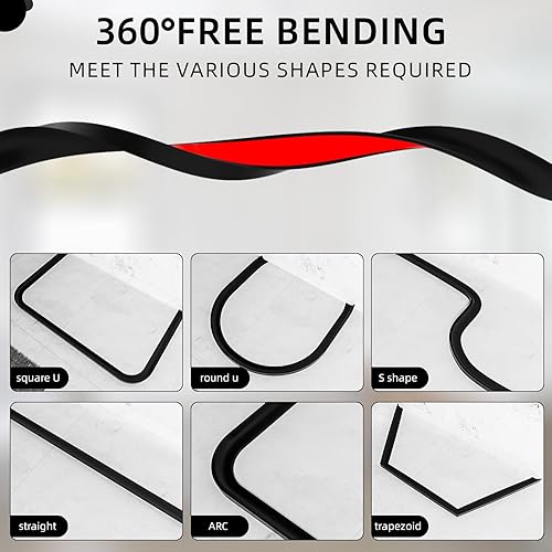 Miniatura 3 de Barrera de agua para umbral de ducha, protector de salpicaduras de silicona autoadhesivo, protector de agua plegable para fregadero de cocina,