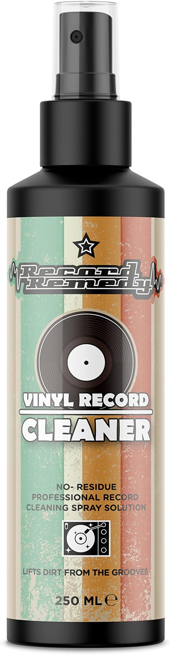Vinyl LP Record & Stylus Cleaning Fluid Anti-Static Spray | Cleans and Restores for a Crystal Clear Sound - 250ml