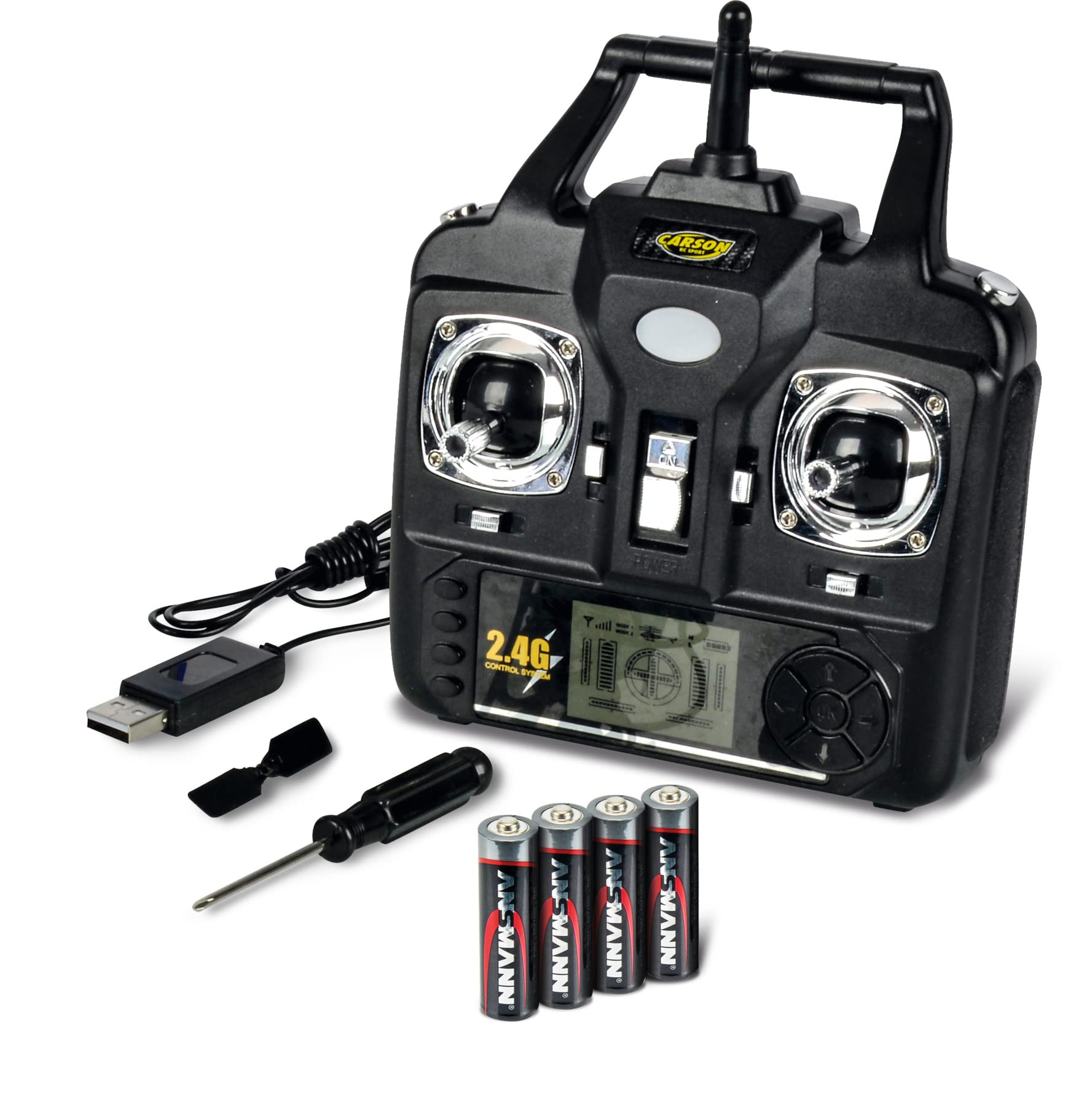 Carson 500507171 Tyrann Single Blade 320 2.4GHz 100% RTF Vert - Hélicoptère Télécommandé - View #11