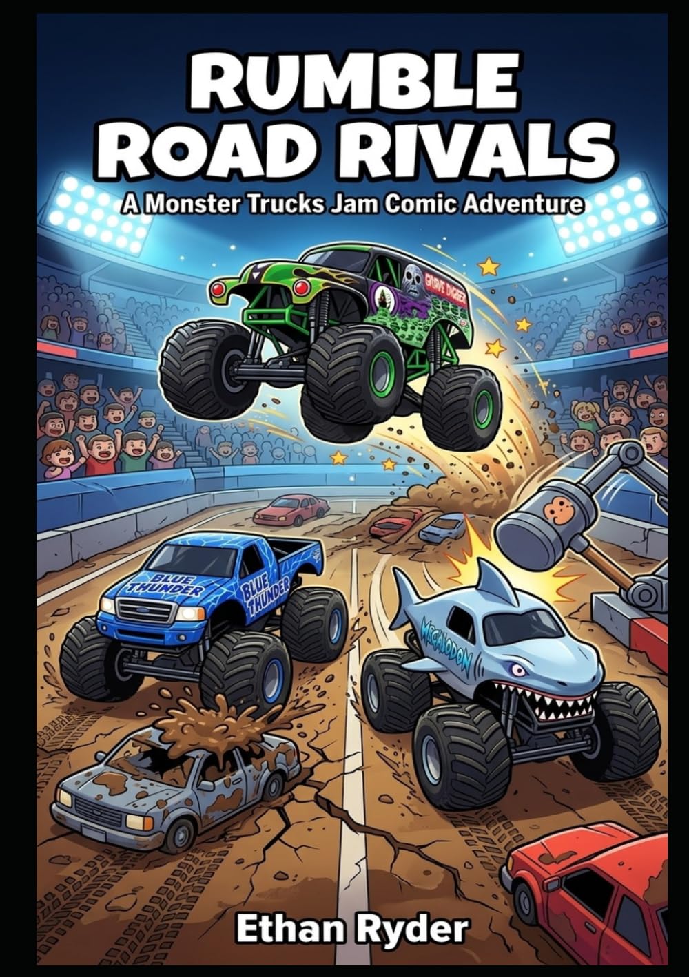 Rumble Road Rivals: A Monster Trucks Jam Comic Adventure
