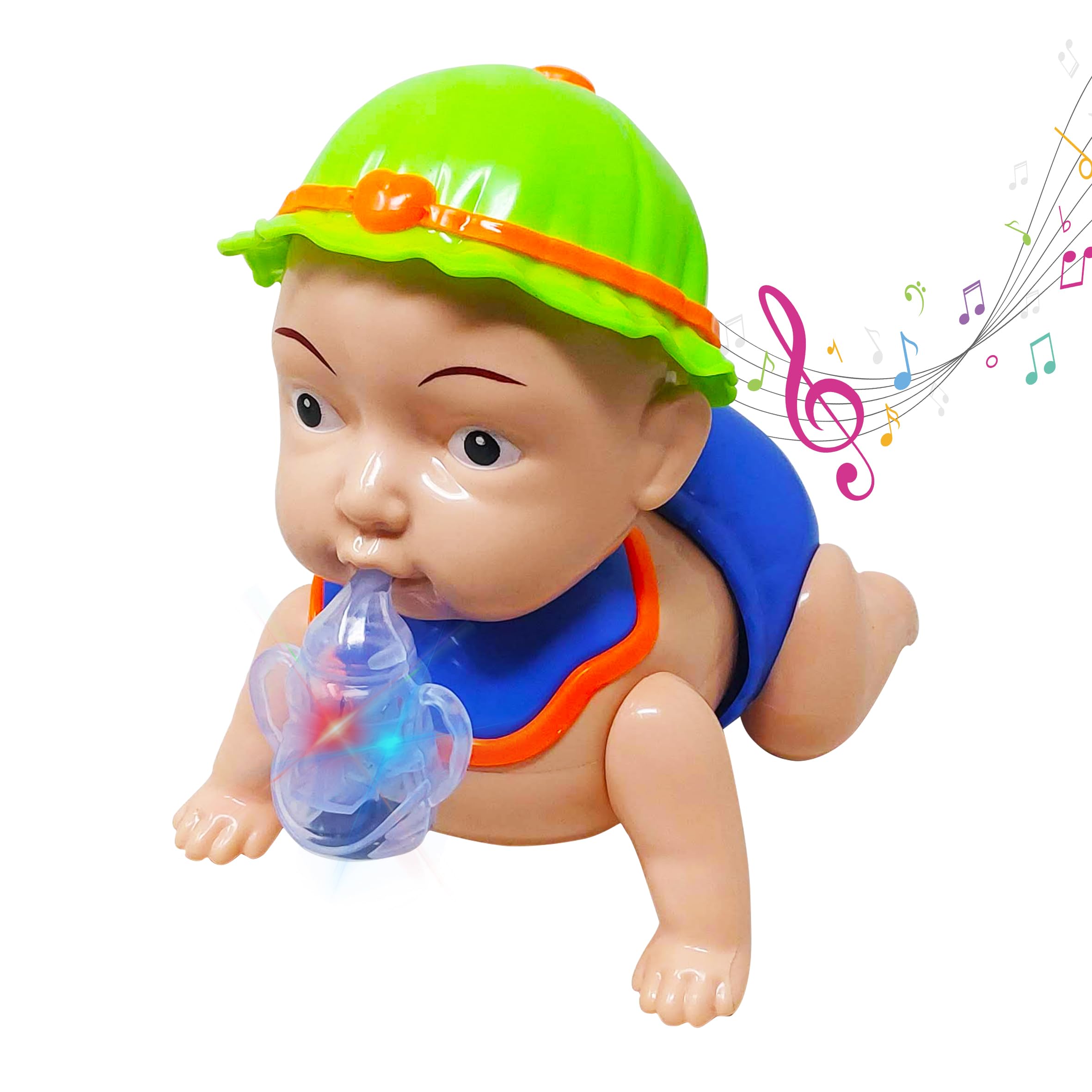 PARTEET Battery Operated Crawling Baby Toy with Music & Light Fun Moving Toy for Babies, Toddlers and Kids (B0CKXSBK7W) Amazon Price History, Amazon Price Tracker