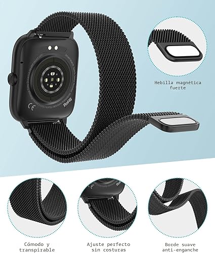 Miniatura 2 de Smart Watch for Men with Blood Pressure Monitor, 2.06" AMOLED Always-On Display, IP68 Waterproof Fitness Tracker, 118 Sports Modes, Heart