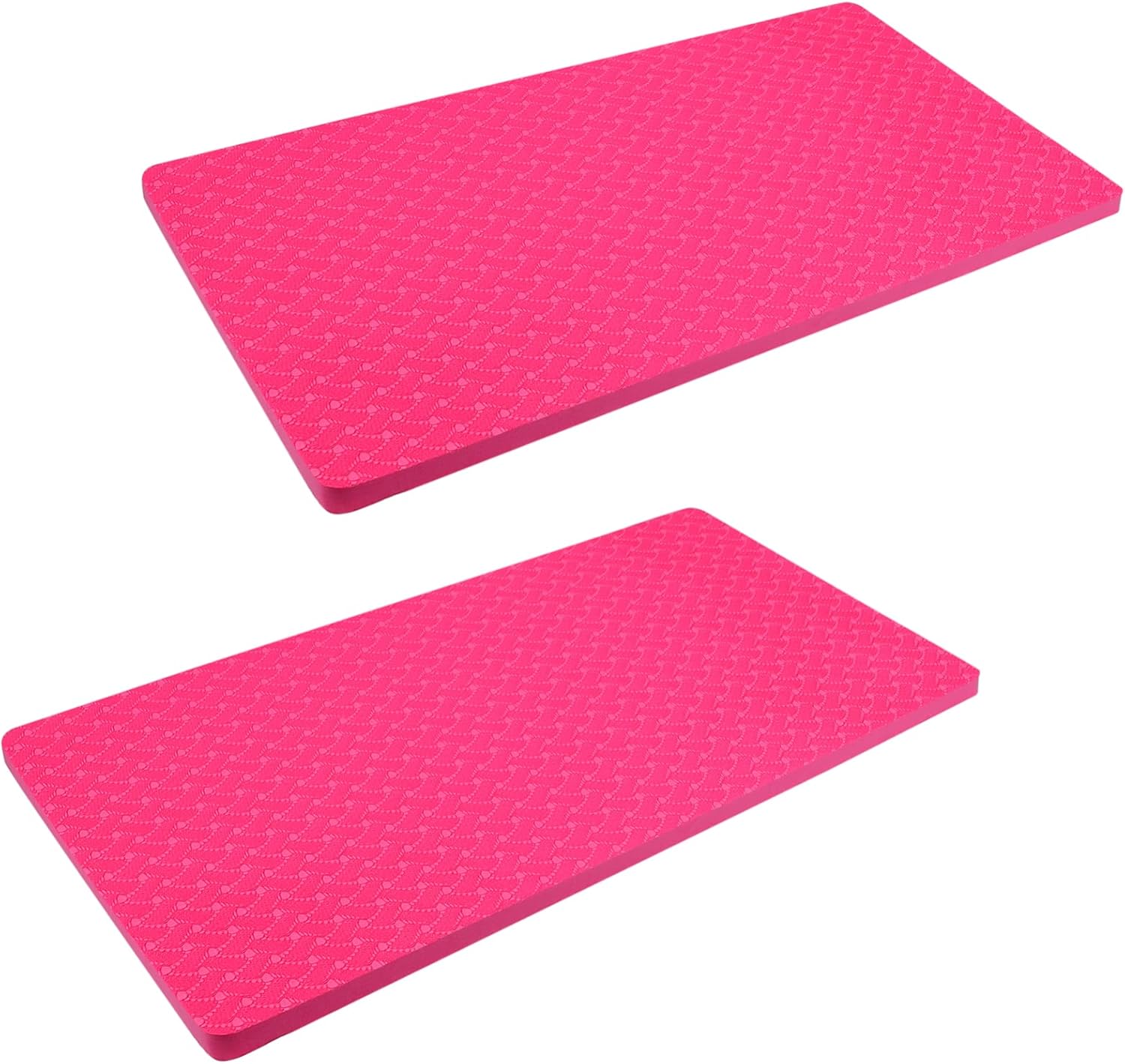 1Pair Tpe Yoga Mats for Fitness Non Slip Exercise Pads Durable Solid Color Cushioned Mat Lightweight Design for Home Studio Use