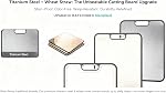 Titanium Cutting Board for Kitchen, Double Sided Pure Titanium & Wheat Straw PP Food Grade Metal Cutting Board, Non-Slip Durable Easy to Clean Large Cutting Board(15.16 x10.43in)