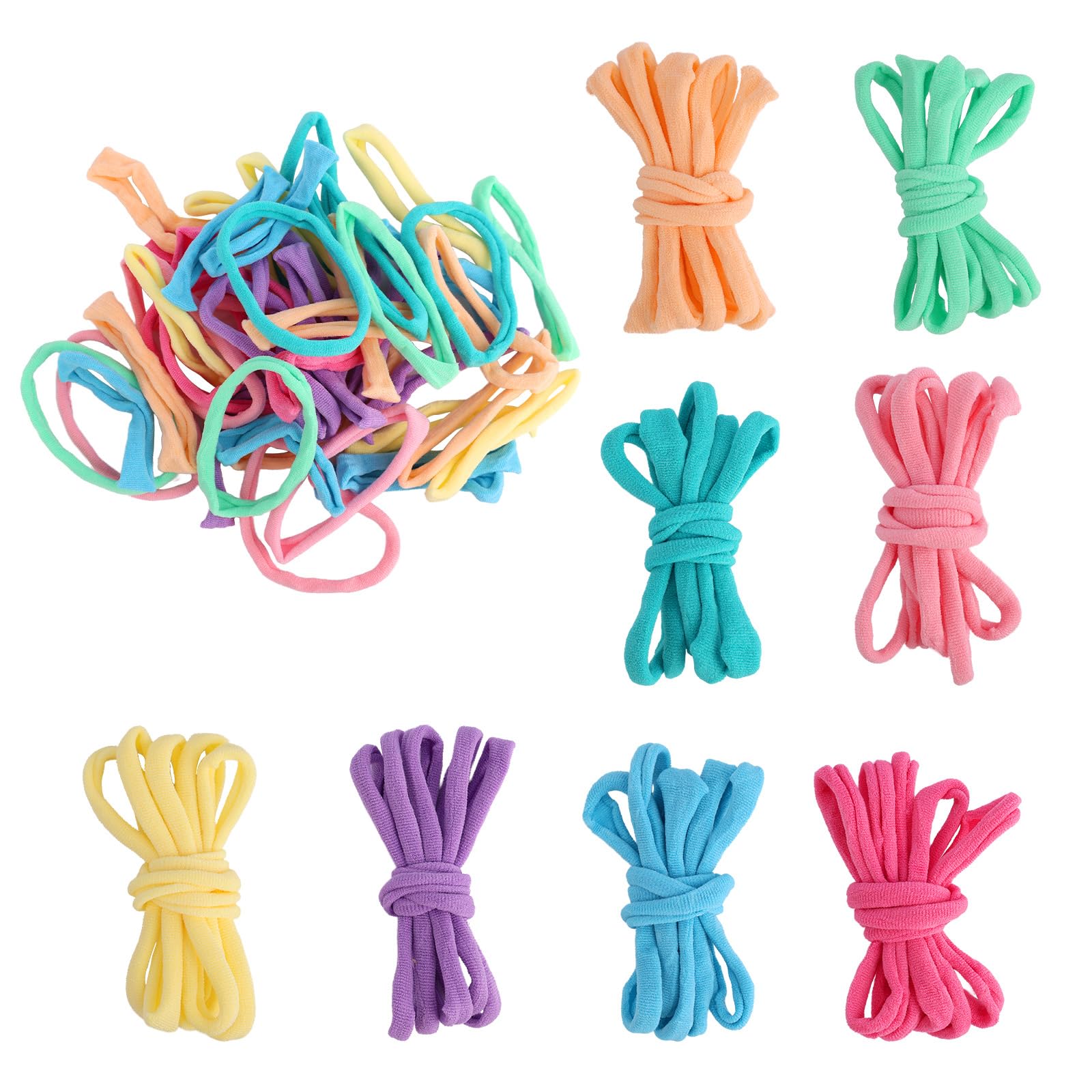 Boucles pour métier à tisser : bandes élastiques multicolores contre la panne de matériel créatif