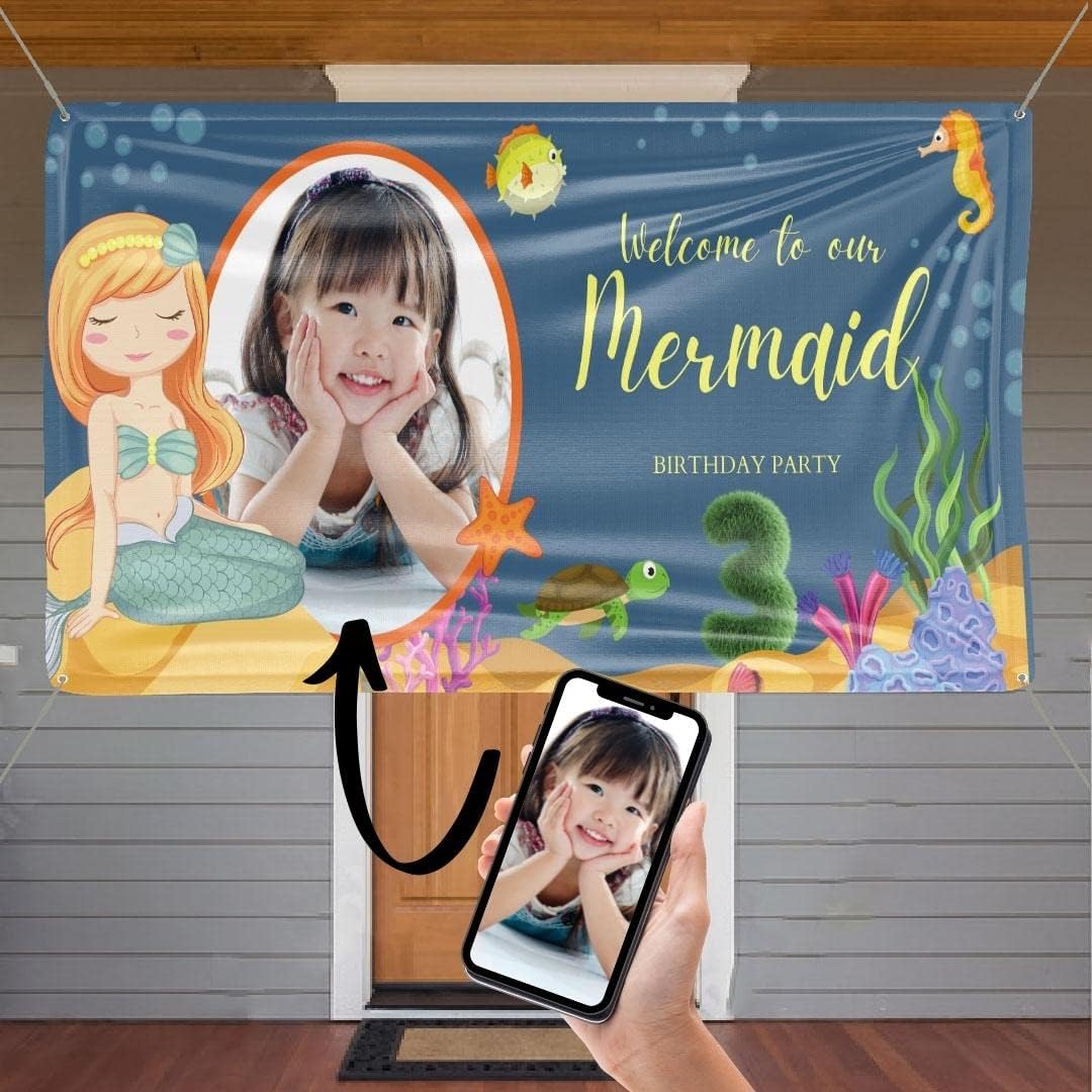 Happy Birthday Banner, Customized Birthday Banner Party