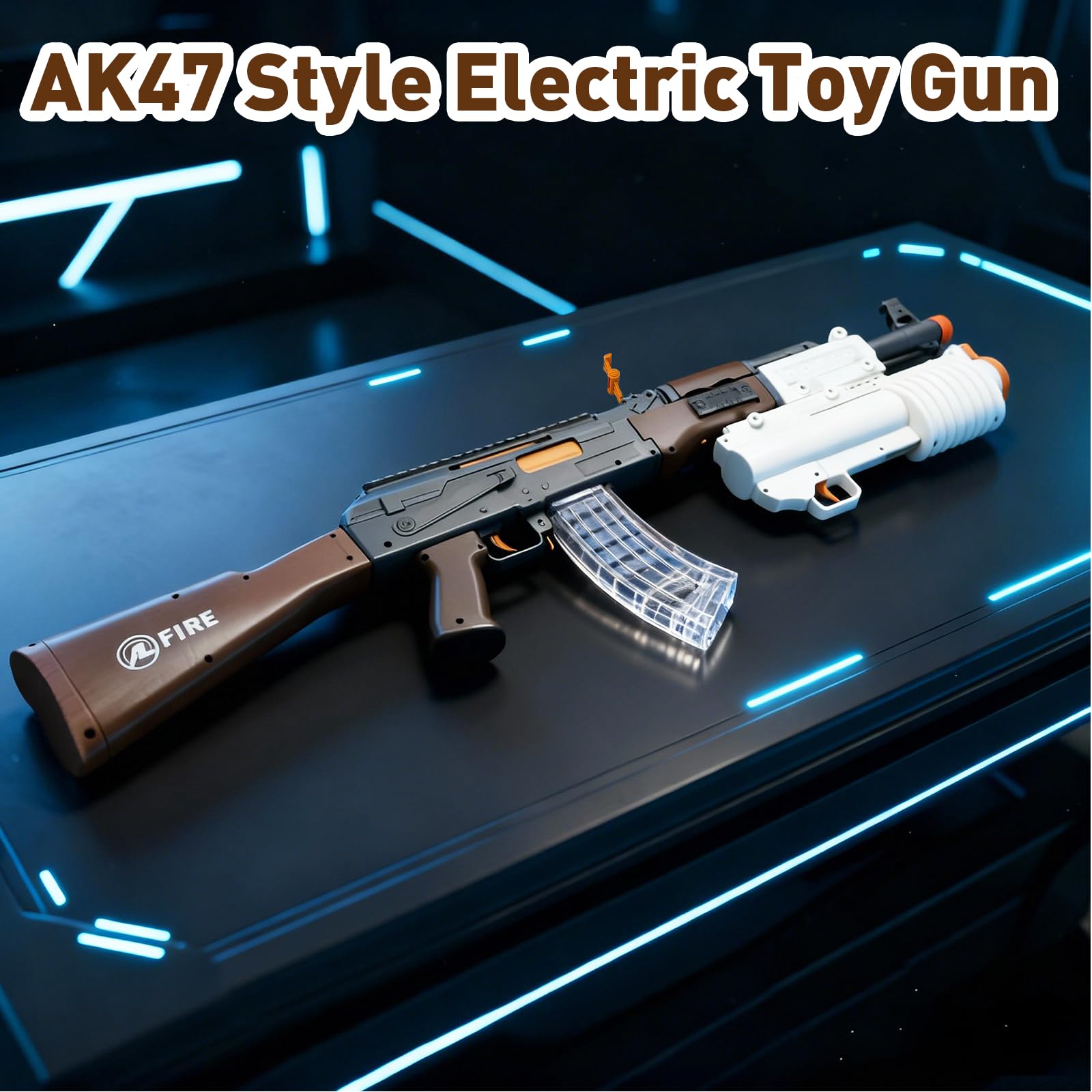 Spielzeug Pistole, Granate, Elektrische, Spielzeug Waffen, AK Toy Gun | Granate und 2 Modi Elektrischer/Manueller, Blaster Pistolen Blaster Gun AK Electric Toy Guns, Spielzeug für Erwachsene Kinder