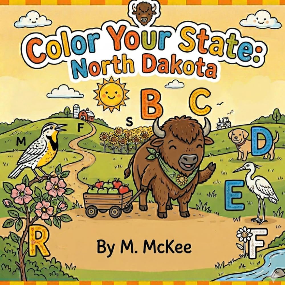 Color Your State: North Dakota