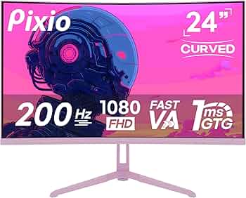 Amazon.com: Pixio PXC248 Wave Pink 24 inch 200Hz Refresh Amazon.com: Pixio PXC248 Wave Pink 24 inch 200Hz Refresh