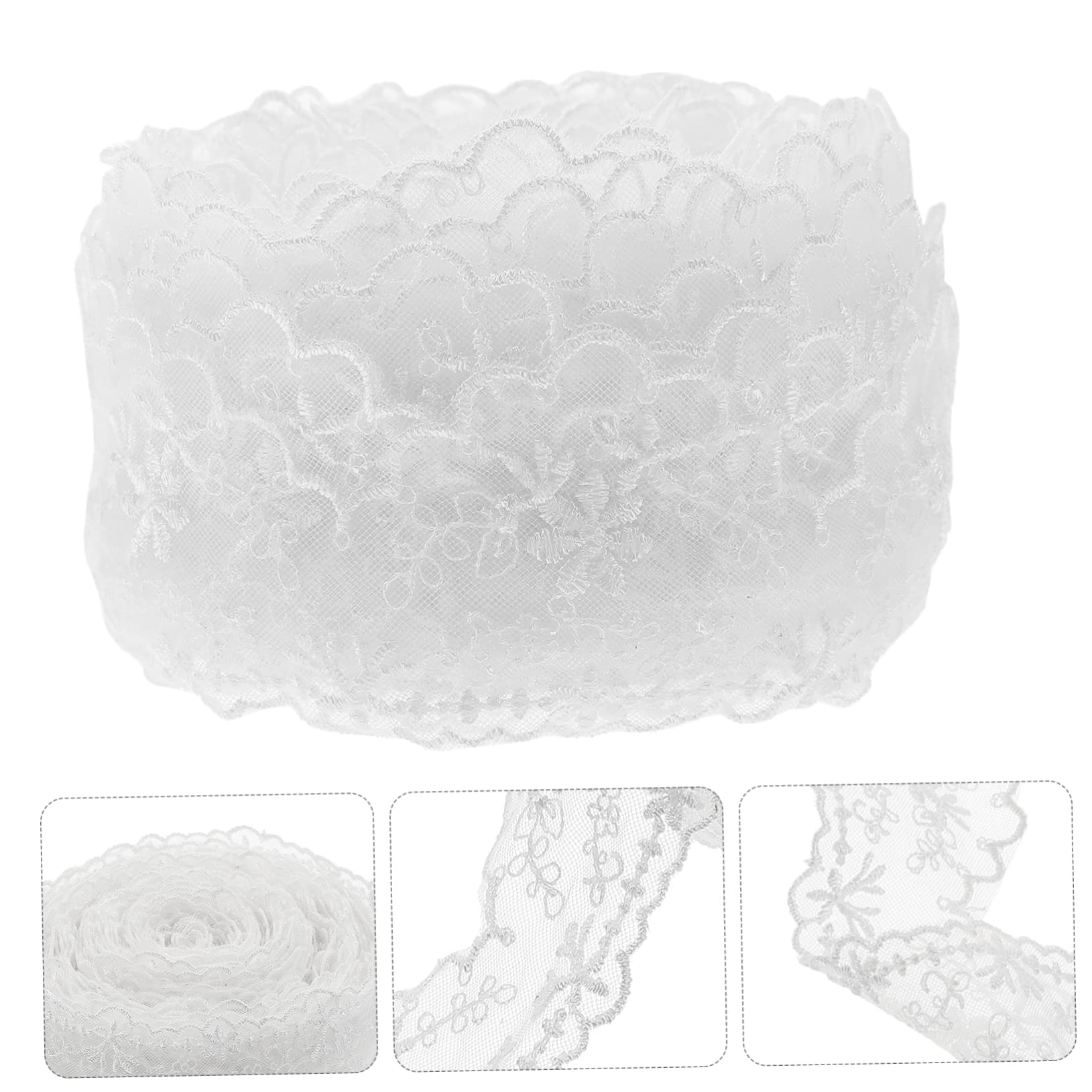 Operitacx 3rollos Lazo De Encaje Decorativo Para Costura Yards De Floral Para y Manualidades De Ropa