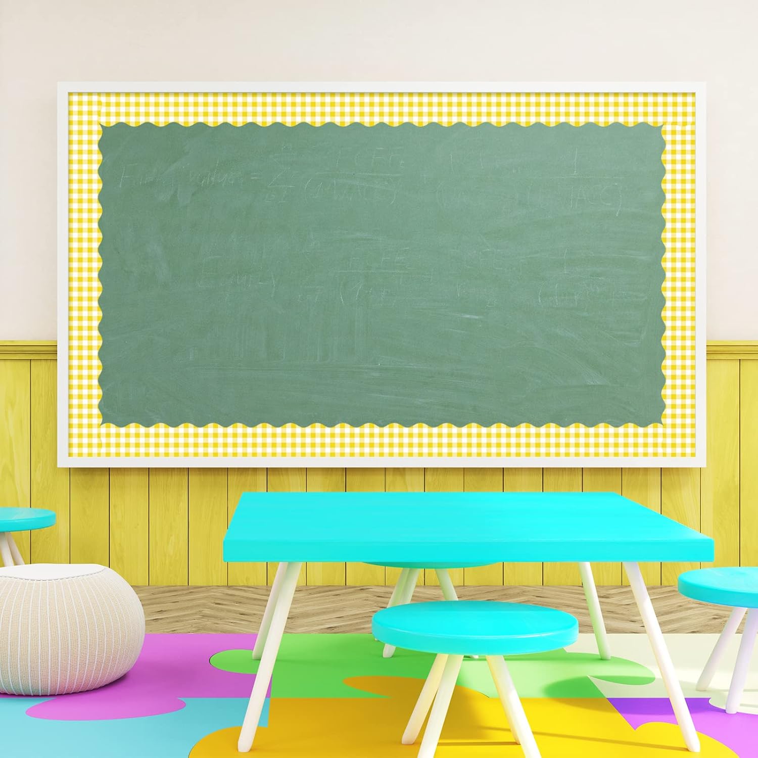 Whaline 164ft Buffalo Plaid Bulletin Board Borders 5 Rolls Spring Easter Die-Cut Bulletin Board Strips Plaid Rolled Bulletin Board Trim for School Classroom Office Chalkboard Decoration 5 71YFMRrvR5L. AC SL1500