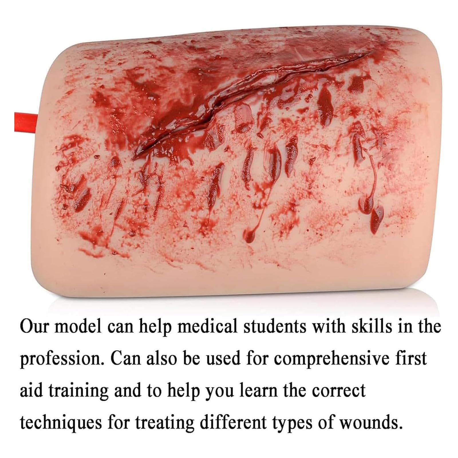 Kit di addestramento per il tamponamento delle ferite alla coscia, esercizi di controllo del sangue, modello didattico riutilizzabile, addestramento di primo soccorso per arrestare l'emorragia, per co